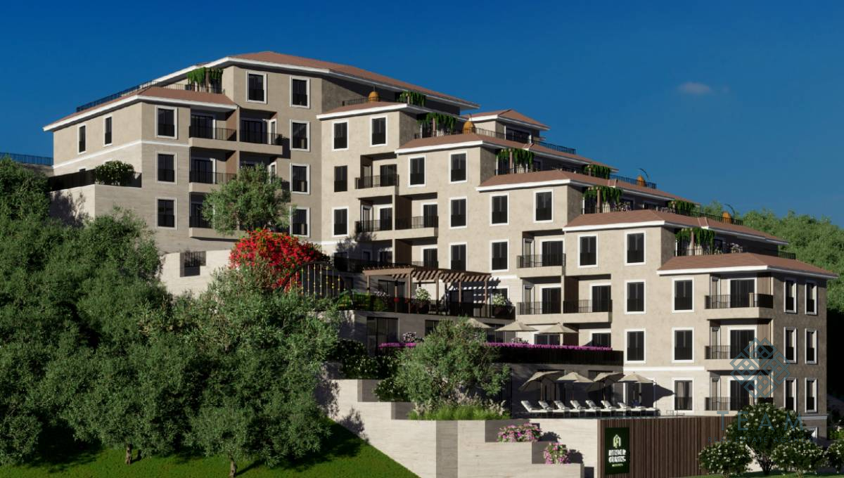 Budva, Bečići, jednosoban stan 42m²