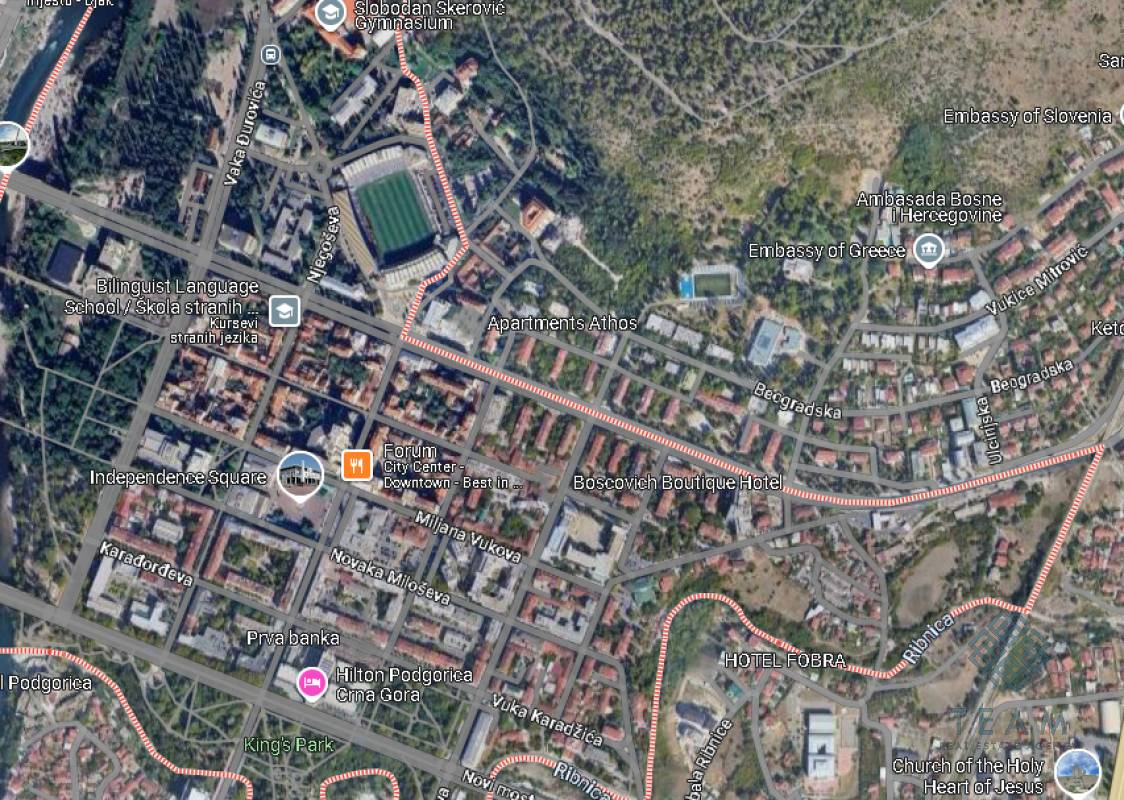 Podgorica, Centar grada, plac 1650m²