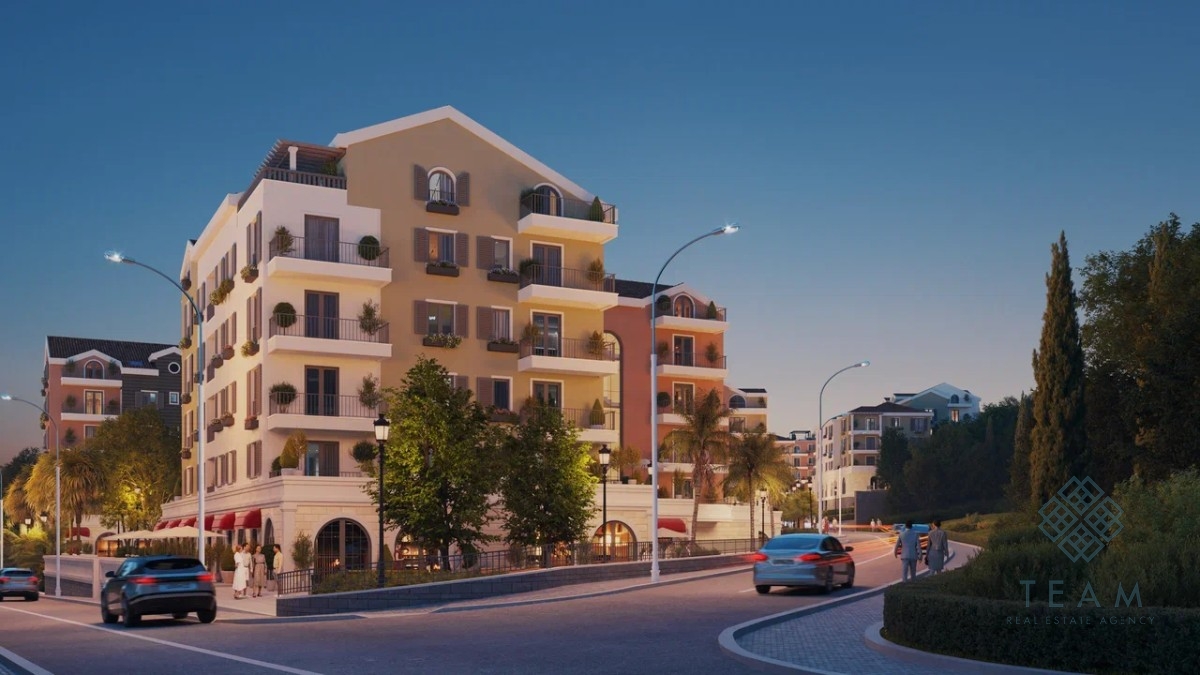Tivat, Seljanovo, iki yatak odalı daire 52 m²