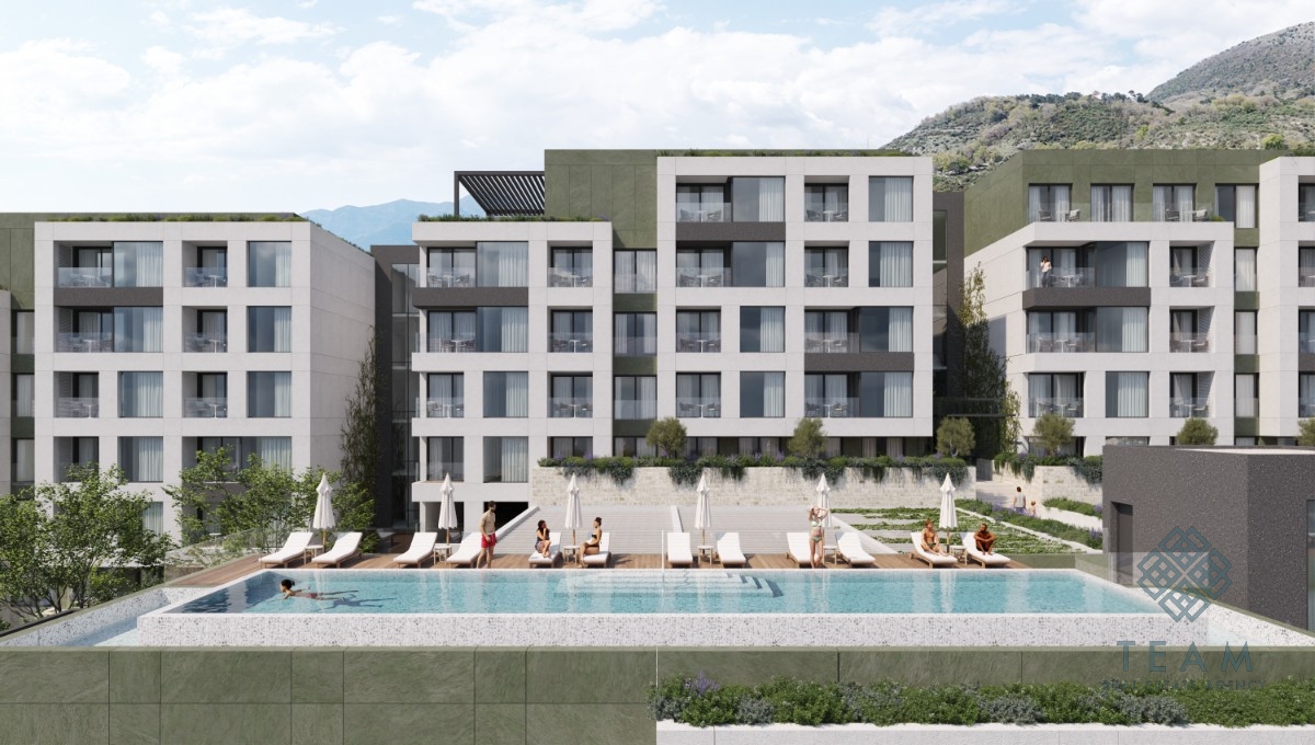 Тиват, Мрчевац, Однокомнатная квартира, 41 м²